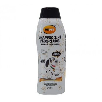 SHAMPOO PELOS CLAROS 2 EM 1 700ML - MS PET