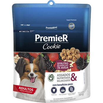 PREMIER COOKIE CÃES ADULTOS PORTE PEQUENO FRUTAS VERMELHAS 250 G