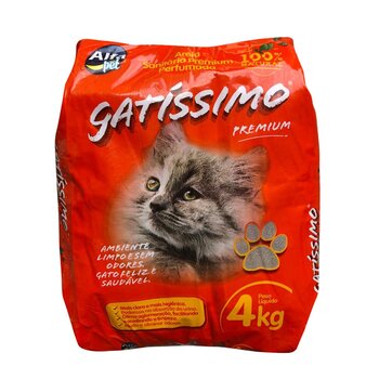 AREIA HIGIÊNICA GATISSIMO PERFUMADA 4KG