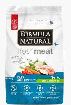 FORMULA NATURAL FRESH MEAT CÃES ADULTOS - MINI E PEQUENO - FRANGO 500GR