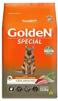 GOLDEN SPECIAL CÃES ADULTOS FRANGO E CARNE 15KG