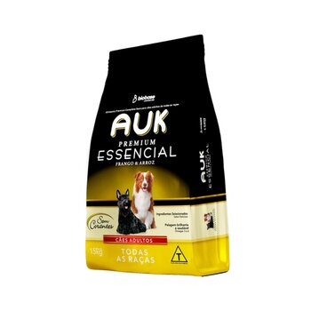 AUK PREMIUM ESSENCIAL CÃES ADULTOS - FRANGO E ARROZ 15KG