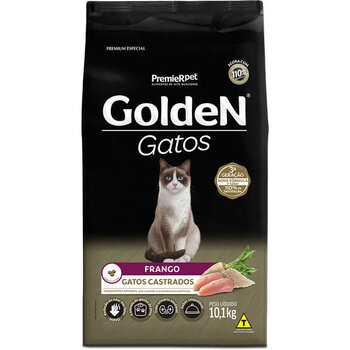 GOLDEN GATOS ADULTOS CASTRADOS - FRANGO 10,1KG