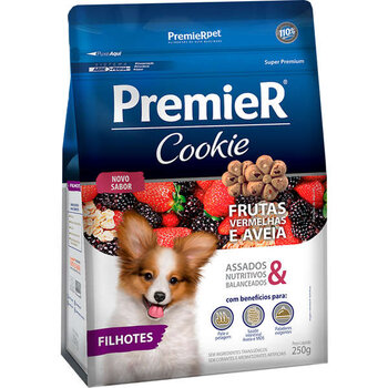 PREMIER COOKIE CÃES FILHOTES FRUTAS VERMELHAS 250 G