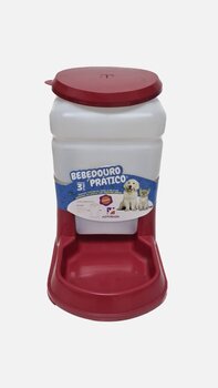 BEBEDOURO PRATICO PARA  ANIMAIS PEQUENOS - VERMELHO