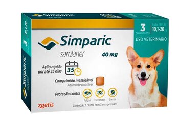 SIMPARIC 40MG - 10,1 A 20KG - 3 COMPRIMIDOS