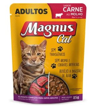 SACHÊ MAGNUS CAT -  CARNE AO MOLHO